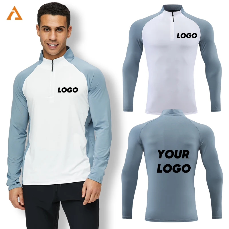 Spandex oversized Casual sweatshirt print polyester Round neck men Running sweatshirt 805