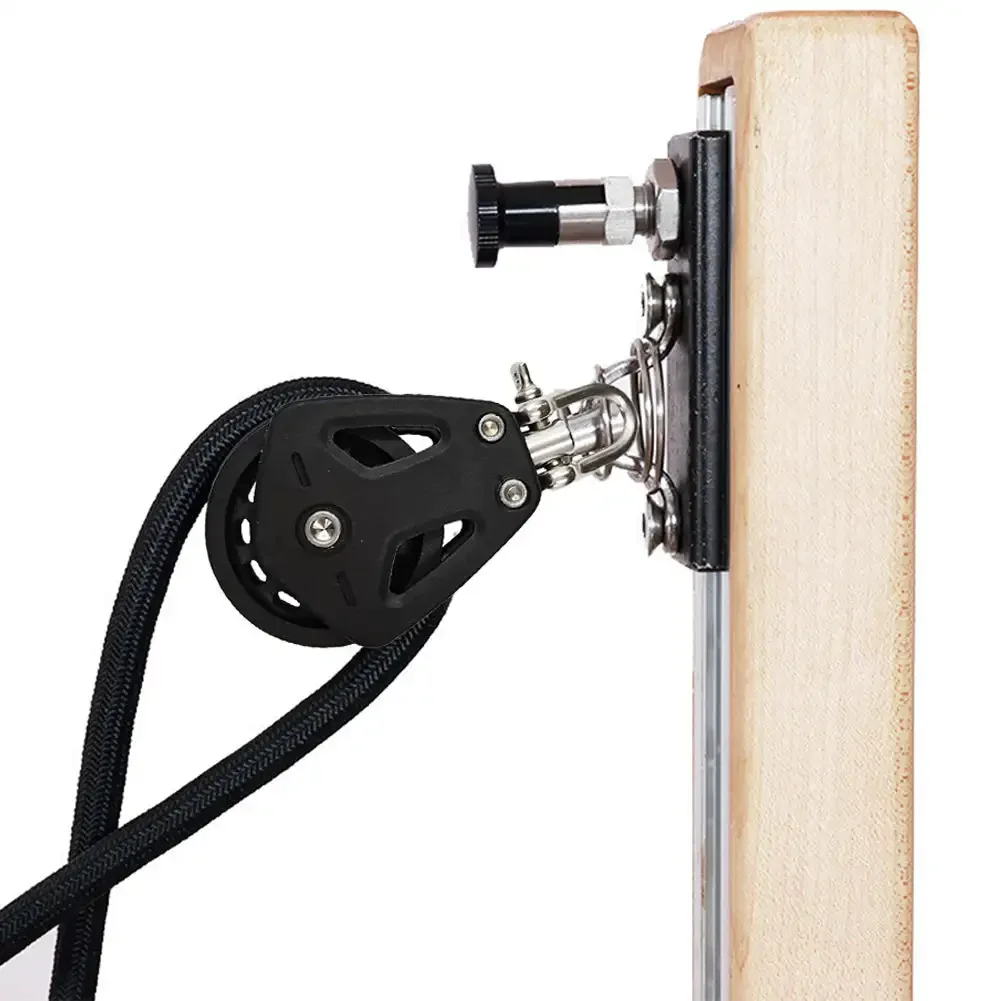 Stainless Steel Nylon Marine Sailboat Pulley Block Single Swivel Pulley Lifting Plain Bearing Block Rope Runner Yacht Rigging