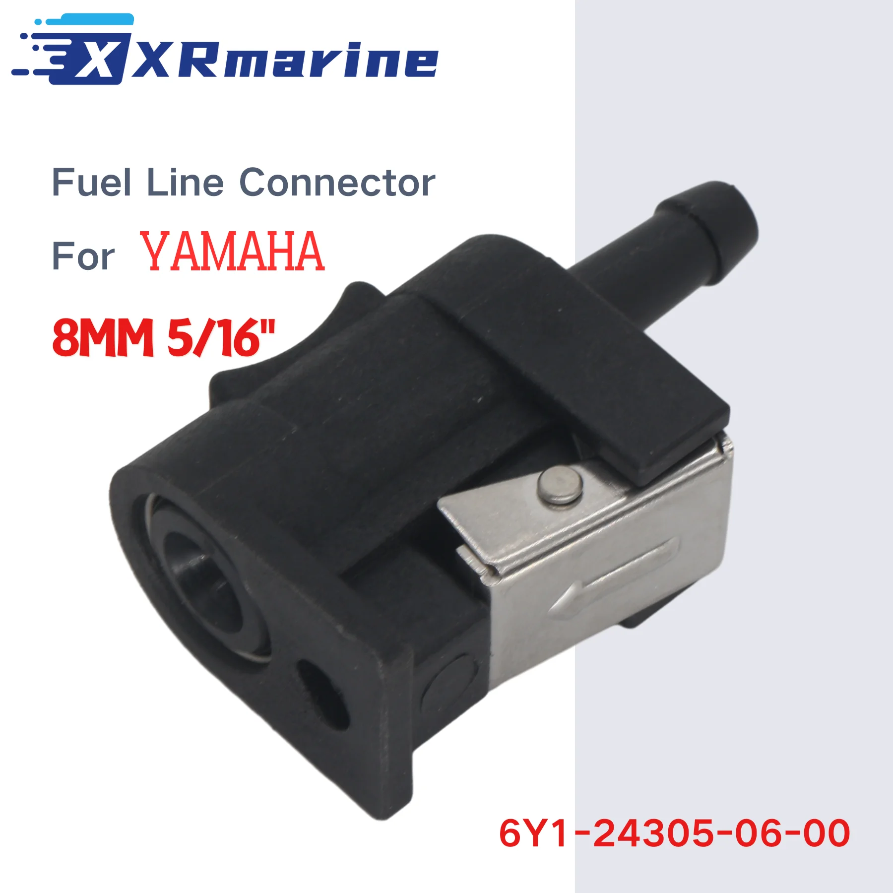 8mm 5/16'' Fuel Line Pipe Connector Fit For Yamaha Parsun Hidea Outboard Motor Engine Boat Accessories Female Hose Adapter Joint outboard engine parts fuel line connector boat fuel line boat motor parts