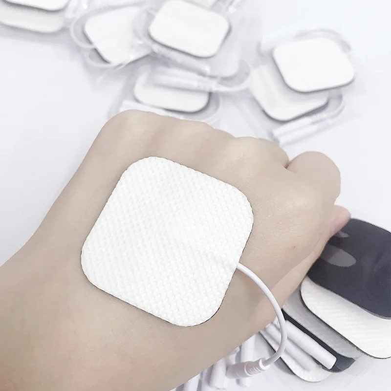10/20pcs Muscle Stimulator Electrode Pads Gel Non-woven Fabric Self Adhesive Replacement Pads for Tens Digital Therapy Machine 6
