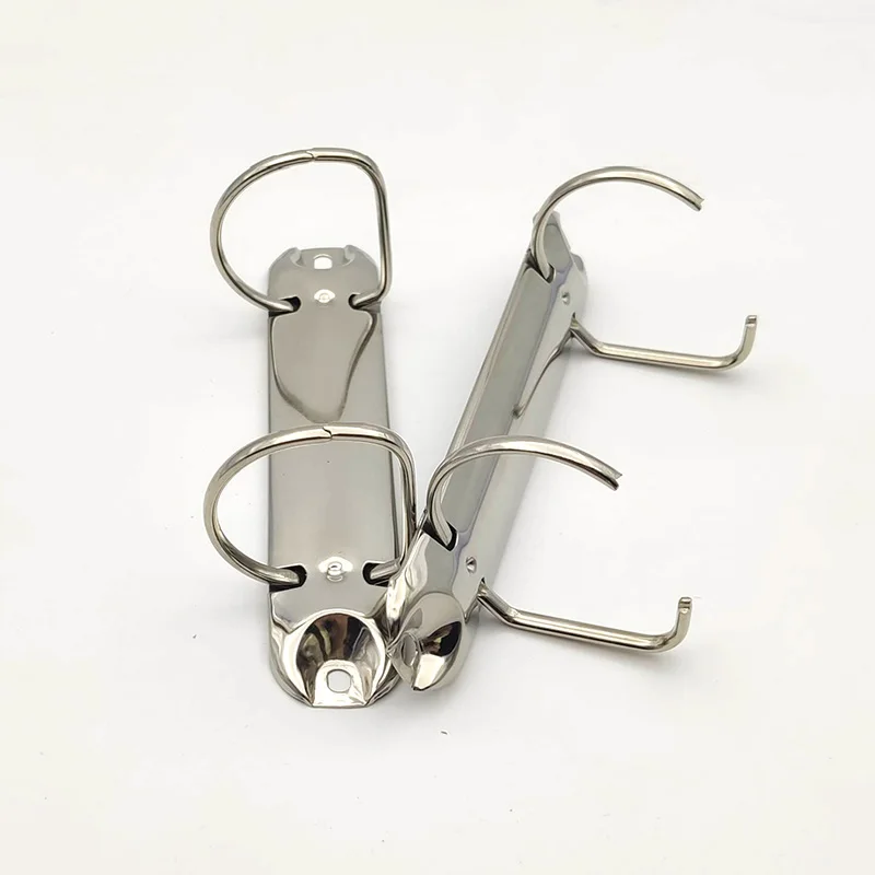 2 Rings Binder Clips O / D Shape 30-38mm Metal Loose-Leaf 2-Hole Spiral File Folder Album Diary Clips Notebook Stationery,metal ring binder,metal binder ring,loose leaf binder clips,binder clip