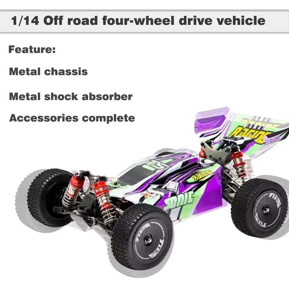 

1pcs Ts12001 1/14 60km/h Rc Car High-speed Four-wheel Outdoor Off-road Drift Electric Remote Control Racing toy