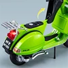 1/10 Vespa 125 Alloy Leisure Motorcycle Model Diecasts Metal Street Motorcycle Model Simulation Sound and Light Childrens Gifts 6