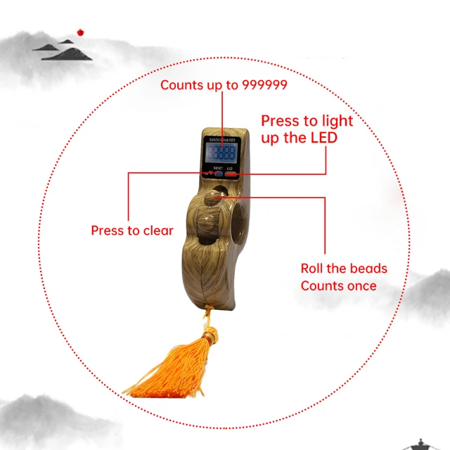 Hand zähler tragbare digitale Perlen Zähler LCD digitale