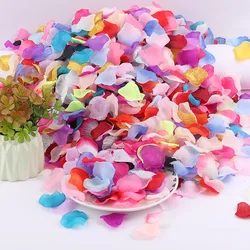 Elegant Black Silk Rose Petals for Wedding and Party Decorations - Pack of 500 (Randomly 5 Colors)