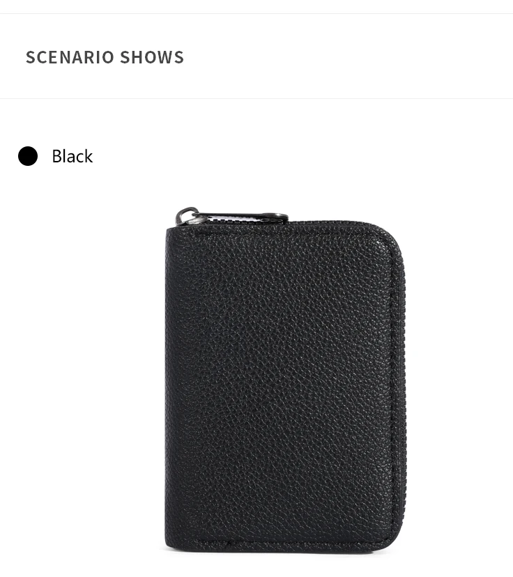 20 Detents Kartenhalter PU Business Bank Kredit Bus ID Kartenhalter Abdeckung Münzfach Anti Entmagnetisierung Geldbörsen Tasche Organizer – Detail 11