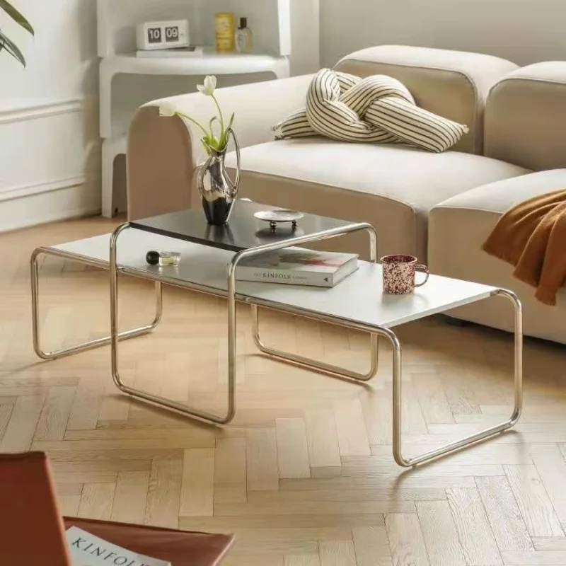 

Living Room Coffee Tables Metal Modern Design Luxury White Coffee Tables Minimalist Nordic Kaffee Tische Bedroom Furniture