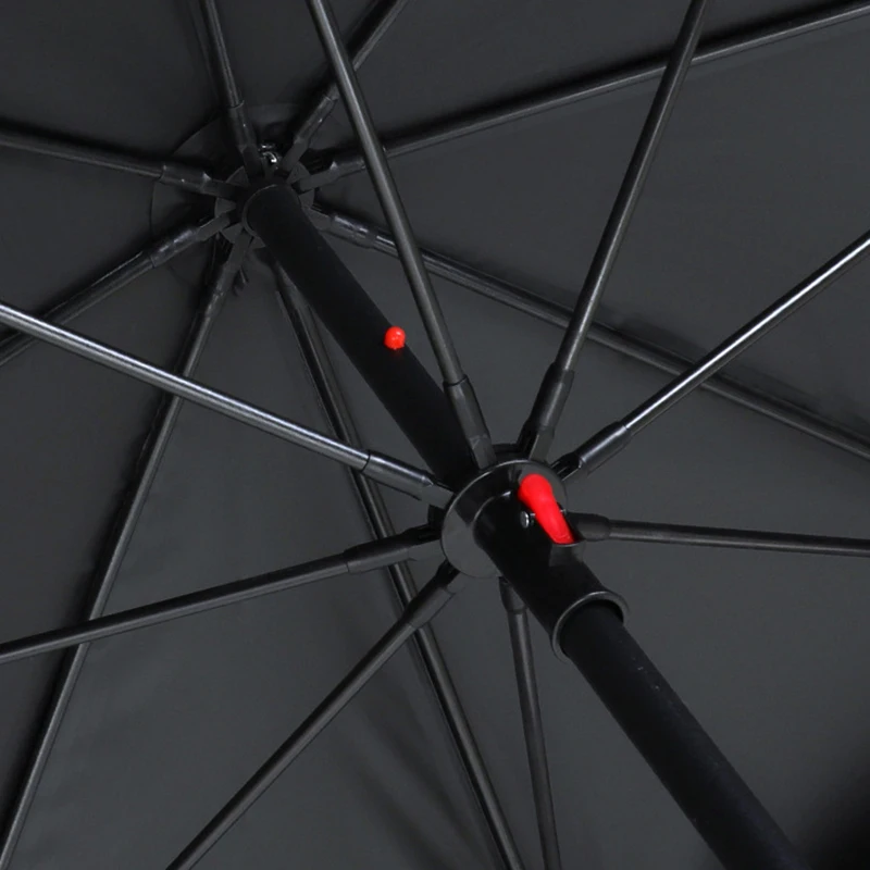 2.0-2.2M Fishing Umbrella Parasol Double-Layer Sunshade Windproof Waterproof Outdoor Camping Stand Umbrella with Ground Insert fold parasol
