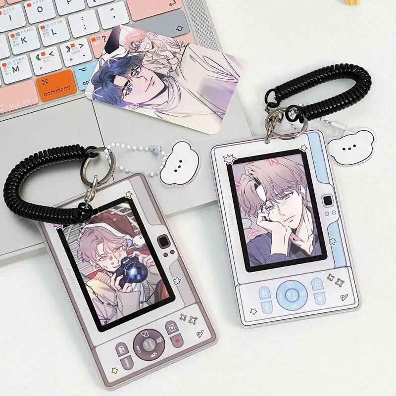 New Ins Cute Phone Camera Shape Photo Card Holder 3 Inch Kpop Idol Photo Protective Display Sleeves Kawaii Stationery Girls Gift 3