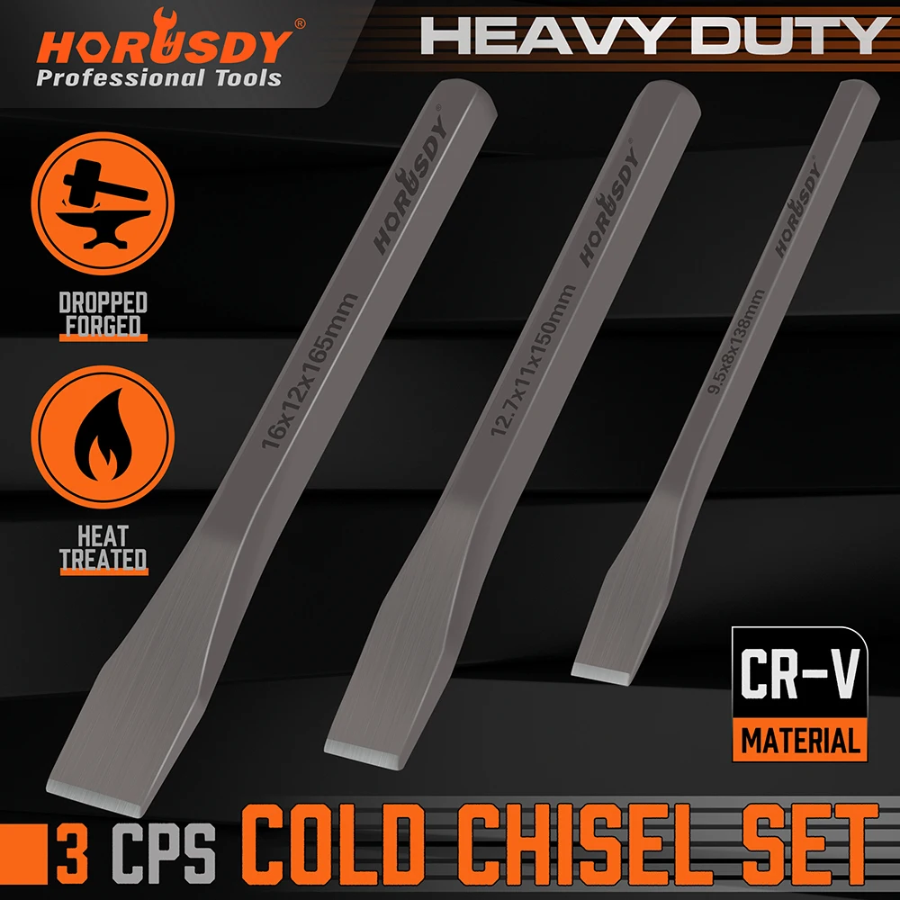 

Cr-v cold chisel stone carving cement concrete mason sharpening chisels tools 165MM 150MM 138MM