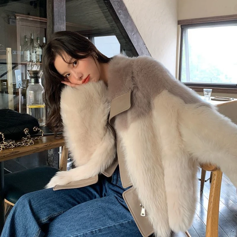 

Winter New Women's Coat Plush Thickened High-grade Fur Coat Faux Fur Coat