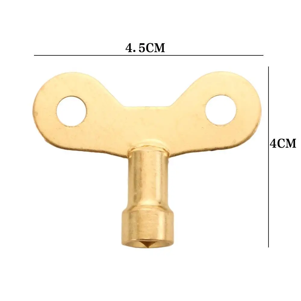 10Pcs Venting Square Socket Solid Brass Air Valve Plumbing Tool Water Tap Accessories Radiator Keys images - 6