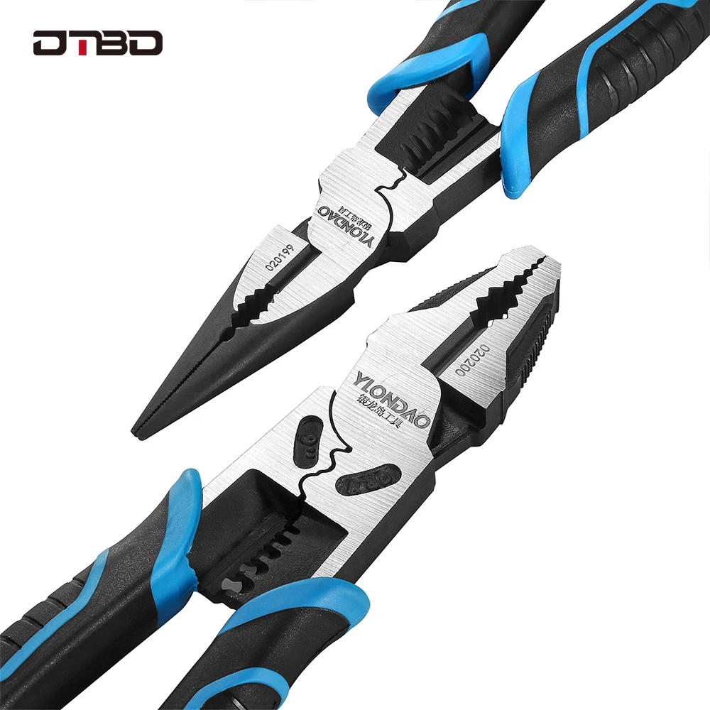 6''8''9'' Multifunction Pliers Set Combination Pliers Stripper/crimper/cutter Heavy Duty Wire