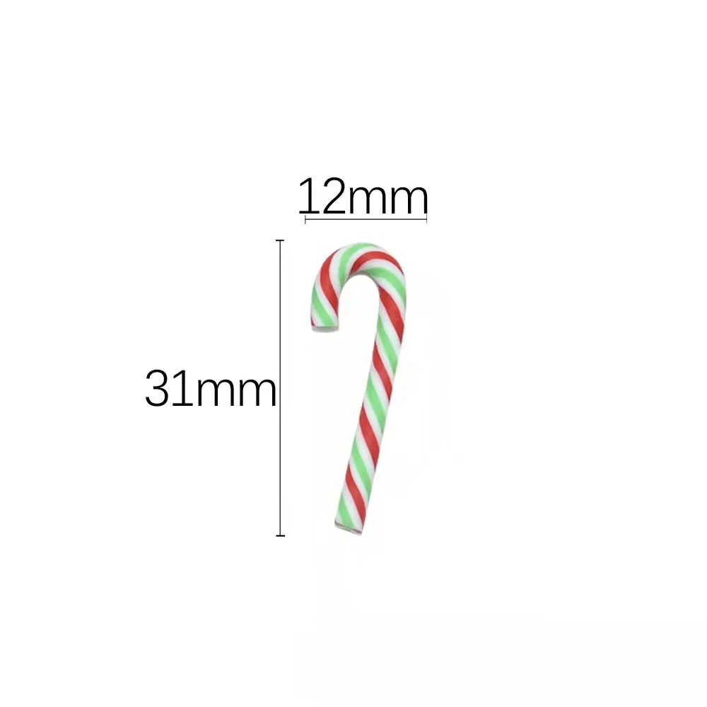 10 stücke Simulation Mini Weichen Ton Candy Polym Ton Sprinkl Fee Diy Haus Dekoration Nette Candy Cane Blumenglasflasche Decor Zubehör – Detail 6