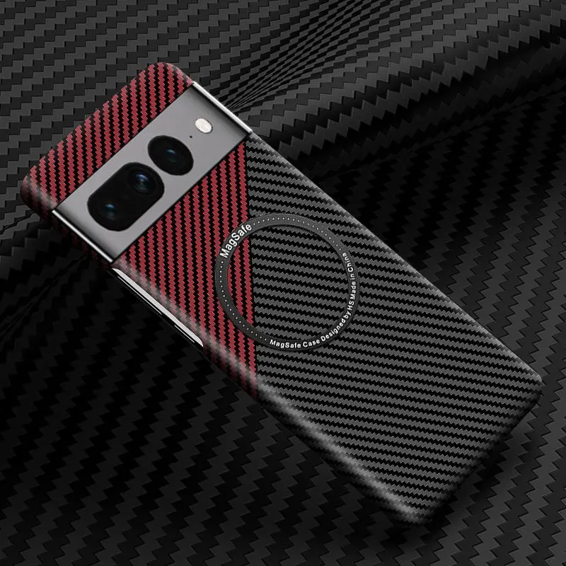 Carbon Fiber Wireless Charging Case - Fashion Cover with Anti-Knock Protection