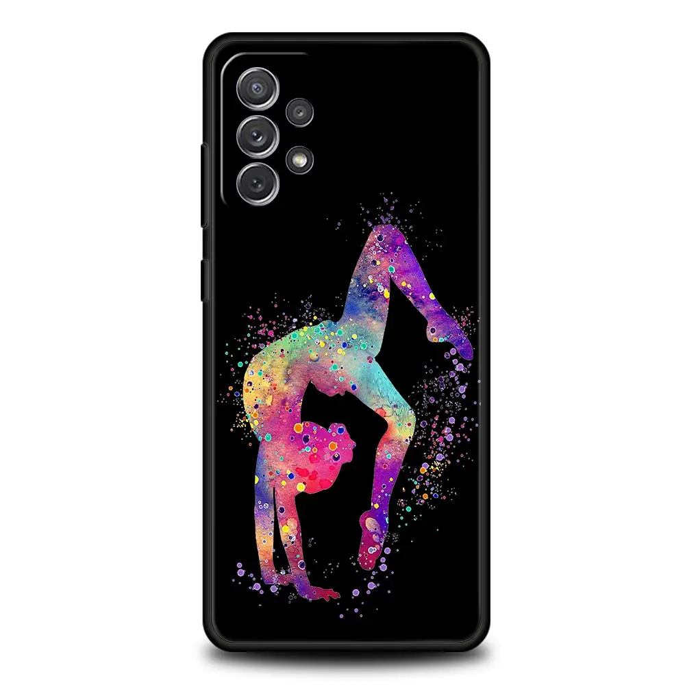 Watercolor Gymnastics Design Phone Case