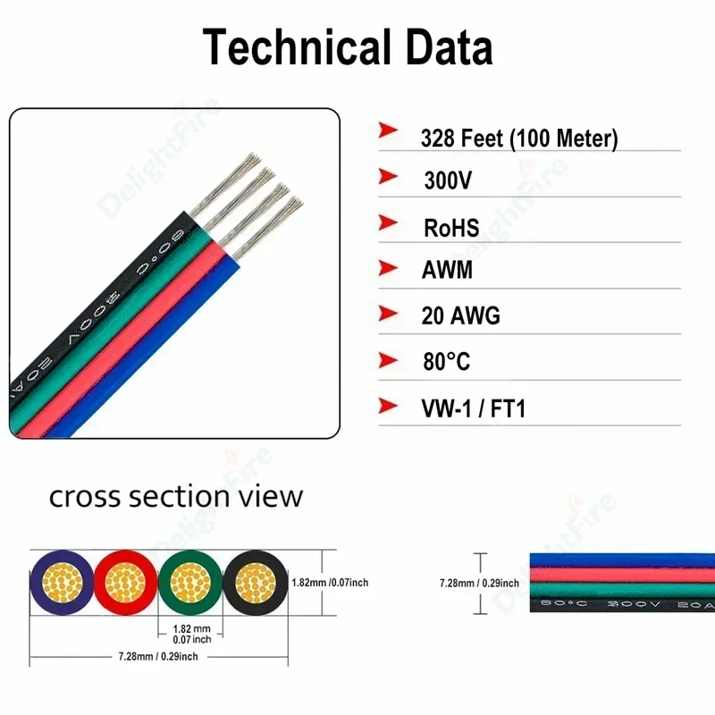 LED 스트립 조명용 전선 LED 케이블, RGB RGBW RGBWW WS2812B 용 JST 연장 커넥터 케이블, 2 핀, 3 핀, 4 핀, 5 핀, 6 핀, 5-100m, 5 V, 12 V, 24V