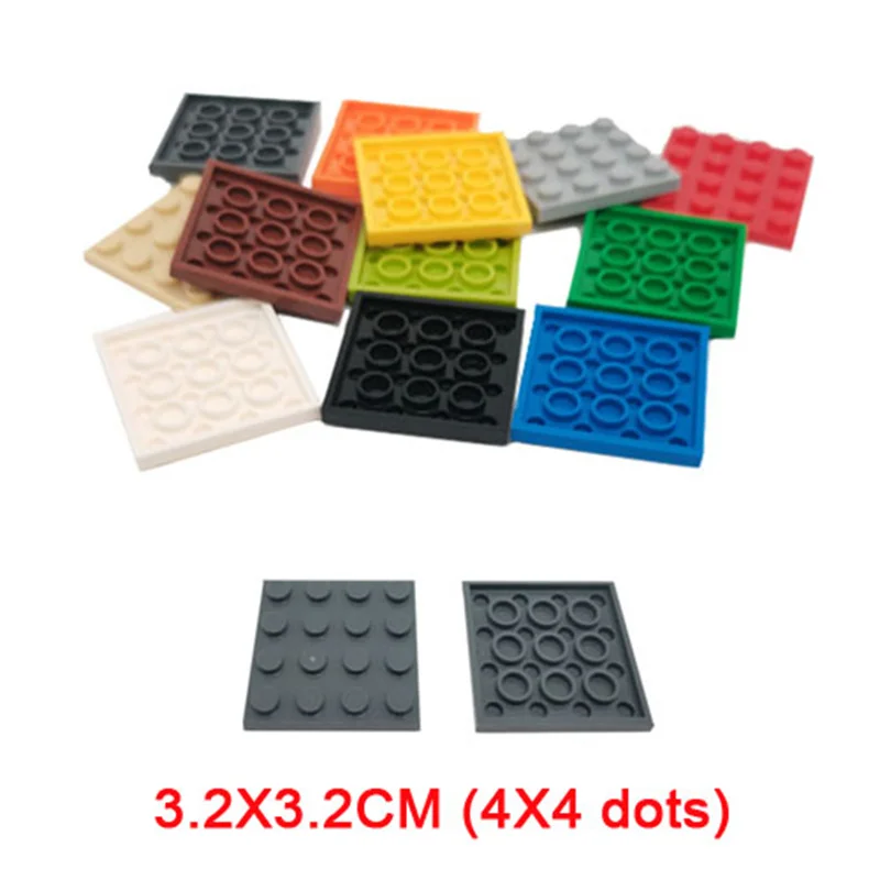 wooden stacking blocks Double-sided Base Plates Plastic Small Bricks Baseplates Compatible classic dimensions Building Blocks Construction Toys 32*32 wood blocks for crafts Blocks