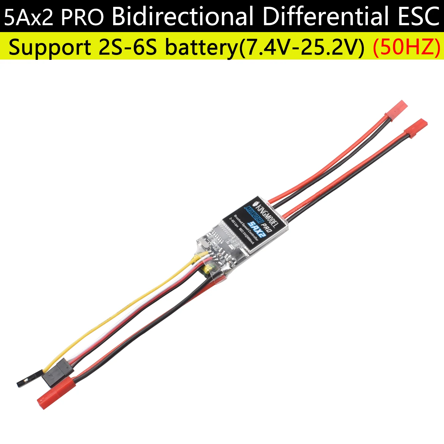 Dual-Way Bidirectional Brushed ESC Control for RC Vehicles with 180 to 795 Brushed Motors