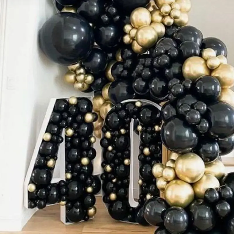 73/93Cm Gigante Compleanno Figura Palloncino Scatola Di Riempimento 1 ° Compleanno Ballon Numero 30 40 50 Baloon Frame Anniversario Decor Baby Shower