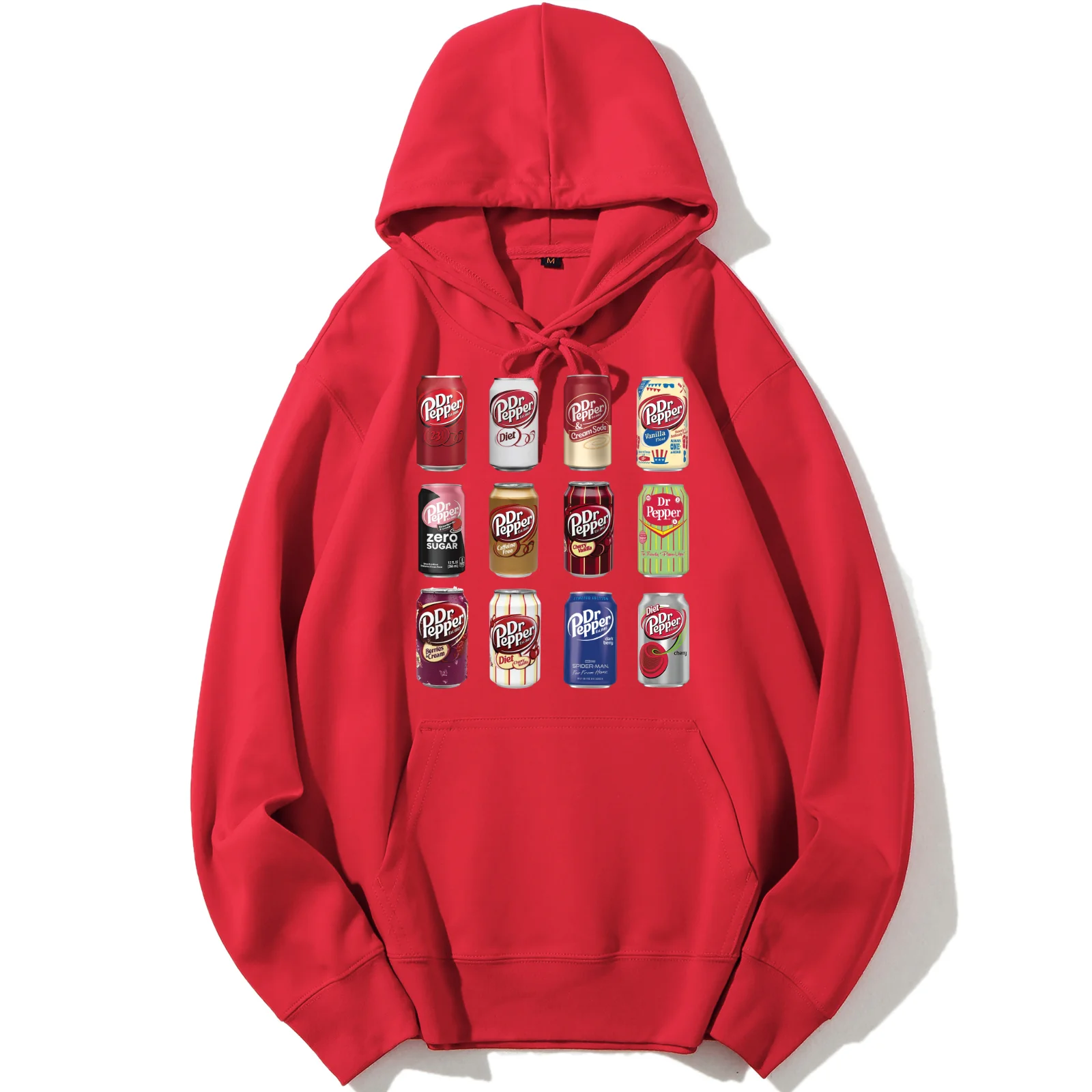 Dr Pepper Sweatshirt Casual Pocket Long Sleeve Hoodies Pullover Punk Graphic Tops Women's Clothing- Sd77a8e5d2ea841bd9fa6aae65568a9b5O