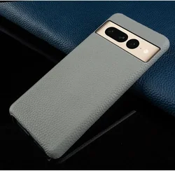 Premium Genuine Leather Case for Google Pixel - Business Edition (Grey 6311)