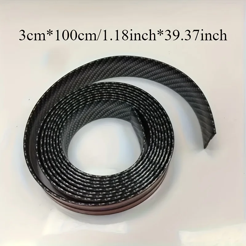Car Door Sill Protector Anti-Scuff Pads Universal Carbon Fibre Pedal Trim Scratch-Resistant Impact Guards Boot Liner Protectors - الصورة 6