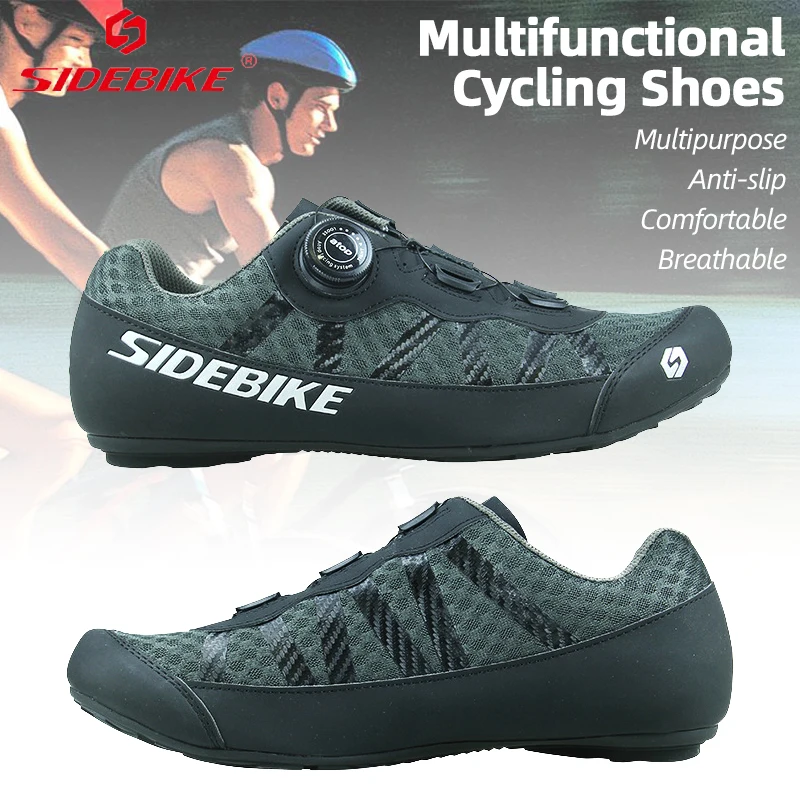 SIDEBIKE/Обувь для шоссейного велосипеда; Нескользящая велосипедная Планка обувь; Дышащая светильник; Мужские кроссовки; Повседневная женская обувь для езды на велосипеде