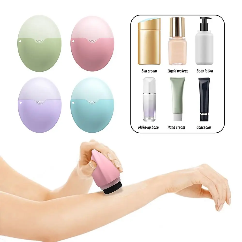 Silicone Sunscreen Lotion Applicator Refillable Bottle