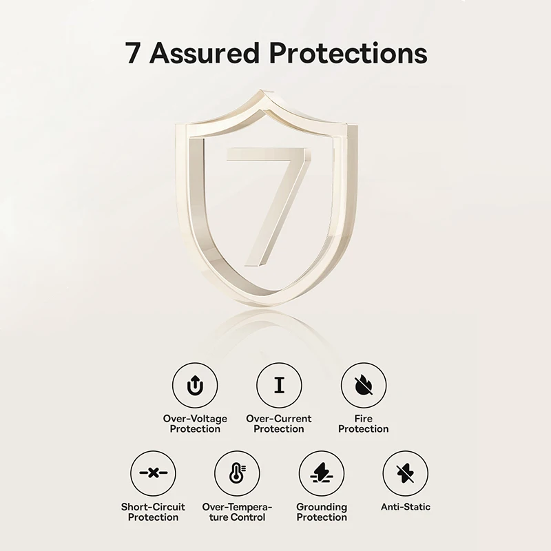 Baseus 6-in-1 Power Strip 67W Fast Charger with Qi2 Wireless Charger 2AC Socket USB C for iPhone Laptop Tablet Charging Station