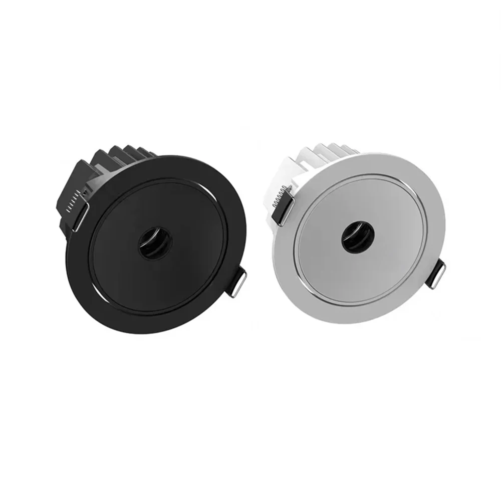 미세다공성 포커싱 조명, 24 ° /36 ° 딥 안티글레어 스포트라이트, AC110-220V, 내장형 LED 스포트라이트, COB, 디밍 가능, 7W-24W