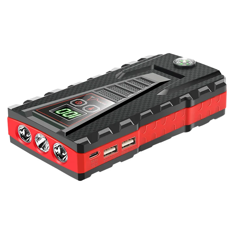 100000mAh Car Jump Starter Portable USB Power Bank Battery Booster Clamp  600A