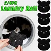 4PCS Bear Shape Laundry Balls Lint Catcher Reusable Pet Hair Remover Cleaning Sponge for Clothes Sofa Cat Dog Home House 2