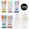 NEW zebra mildliner highlighter markers,WKT7 double-ended fiber fluorescent pen For DIY ,Handbook,Drawing,POP Poster art supplie 6