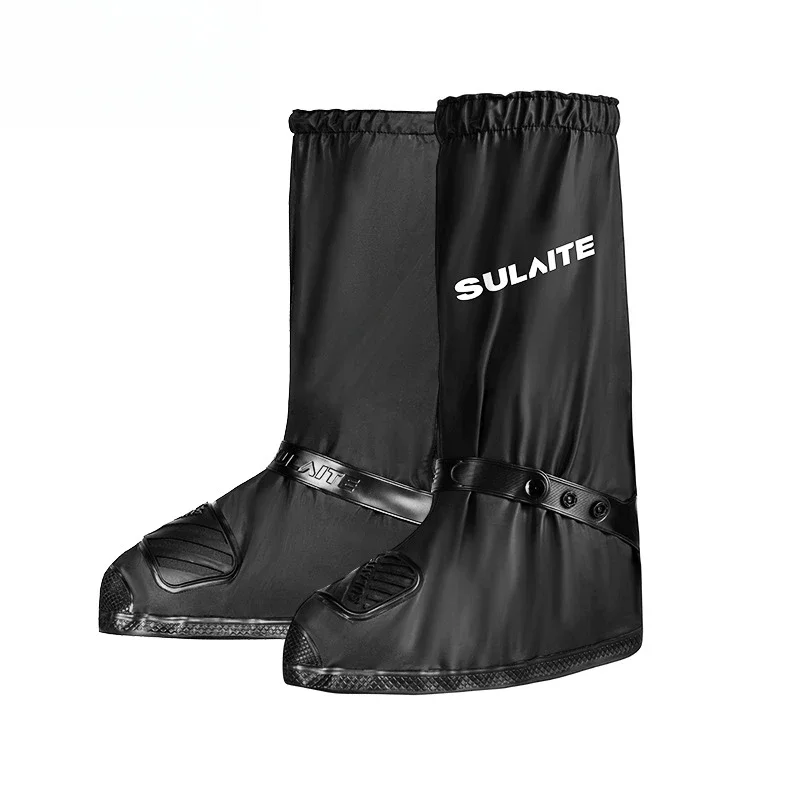 Motorcycle shoe cover Thickened non-slip and wear-resistant rain shoes Outdoor riding Rainproof high rain boot cover