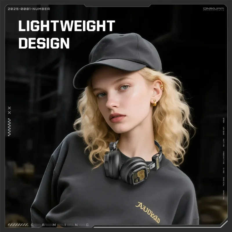 Casque Bluetooth Onikuma supra-auriculaire stéréo Hi-Fi professionnel pour le sport avec écouteurs et lecteur de musique TF/AUX_voghion.com