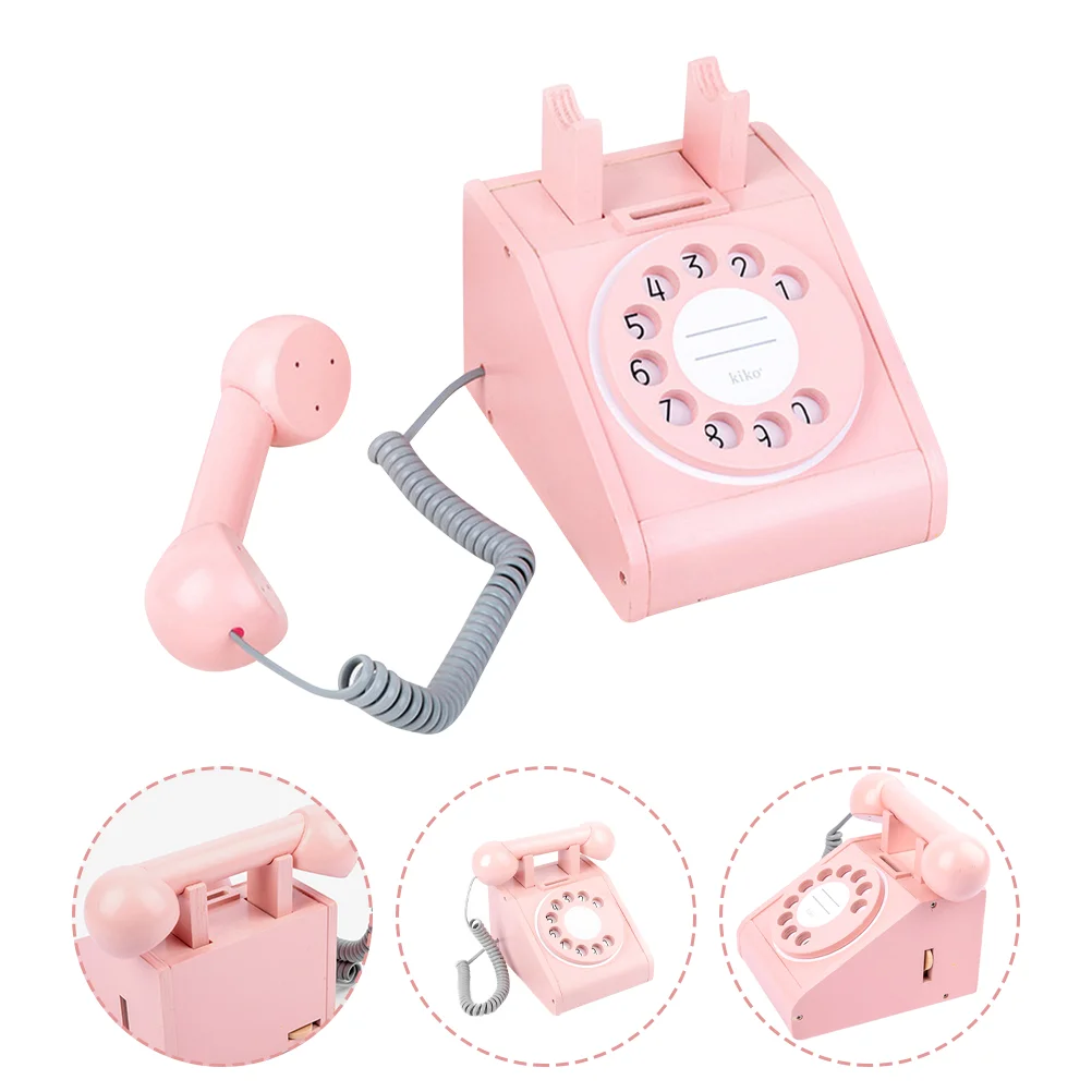 Telephone Kid Phones Interaction Plaything Photo Prop Small Toy Simulated Child