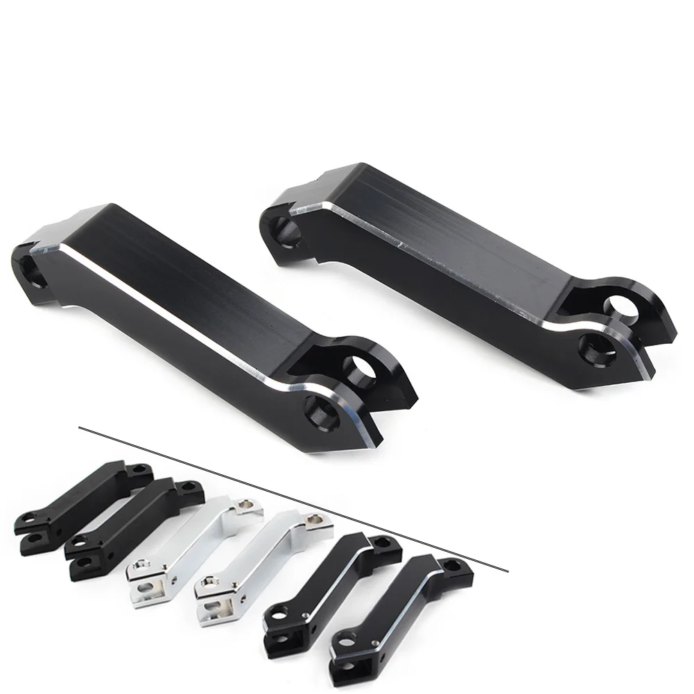 

2Pcs Black Motorcycle Male Mount Foot Peg Extensions For Harley Davidson Sportster Softail Road King Aluminum Alloy