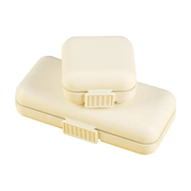 

Divided Pill Box Dispenser Portable Storage Tablet Holder Lightweight Travel Organizer Medicines drugs Dispensers Container