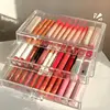 Makeup Storage Box Acrylic Transparent Drawer Divided Style Organizer Large Capacity Desktop Compact Dustproof Lipstick Storage 5