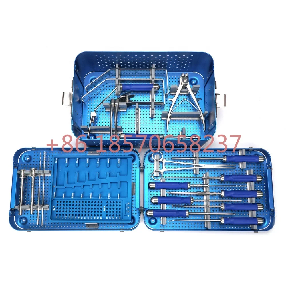 

China Manufacture Bone Spine Surgery Orthopedic Surgical Spinal System Instruments Anterior Cervical Plate Instrument Set
