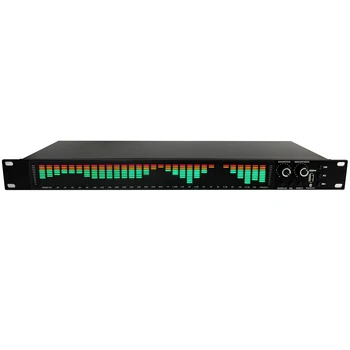 음악 스펙트럼 분석기 LED 레벨 분위기 조명 xlr 블루투스 USB 플레이어, 31 세그먼트 LED 레벨 디스플레이 xlr rca