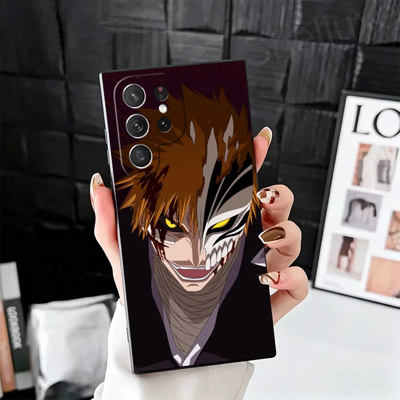 Bleach Kurosaki Ichigo Soft Black Phone Case Cover