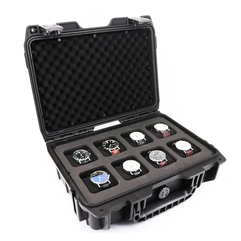Large Capacity Watches Box Storage Suitcase Watch Travel Case Waterproof Display Boxes Safe Man Rolex Tray Watchmaker Organizer