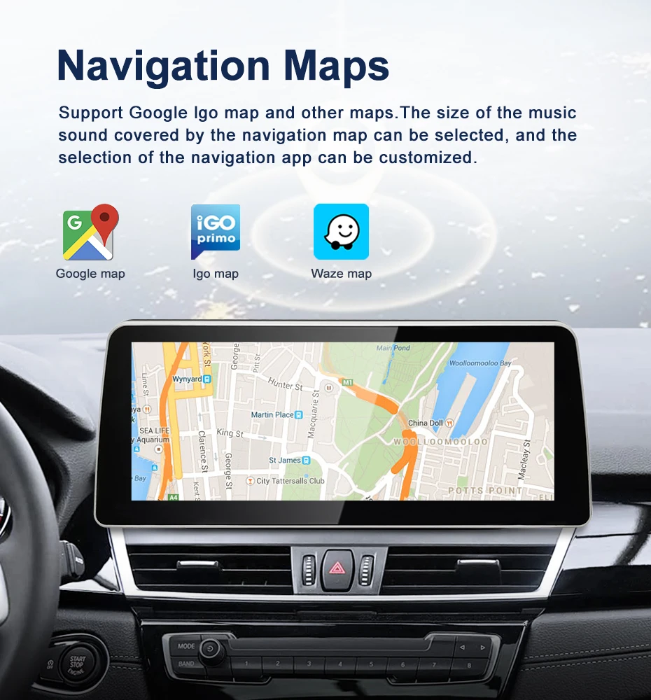 12.3inch Qualcomm Snapdragon680 6225 Andorid14 Wireless Auto CarPlay For BMW 2Se