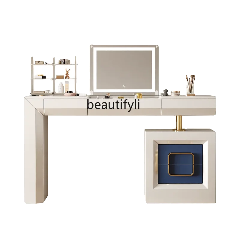 Affordable Luxury Style Flip Dresser Bedroom Makeup Table Multi-Purpose Italian Designer Integrated Desk