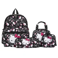 4pcs Sanrio hello kitty kuromi school bag cartoon backpack student backpack fashion cartoon pencil case shoulder messenger bag 2