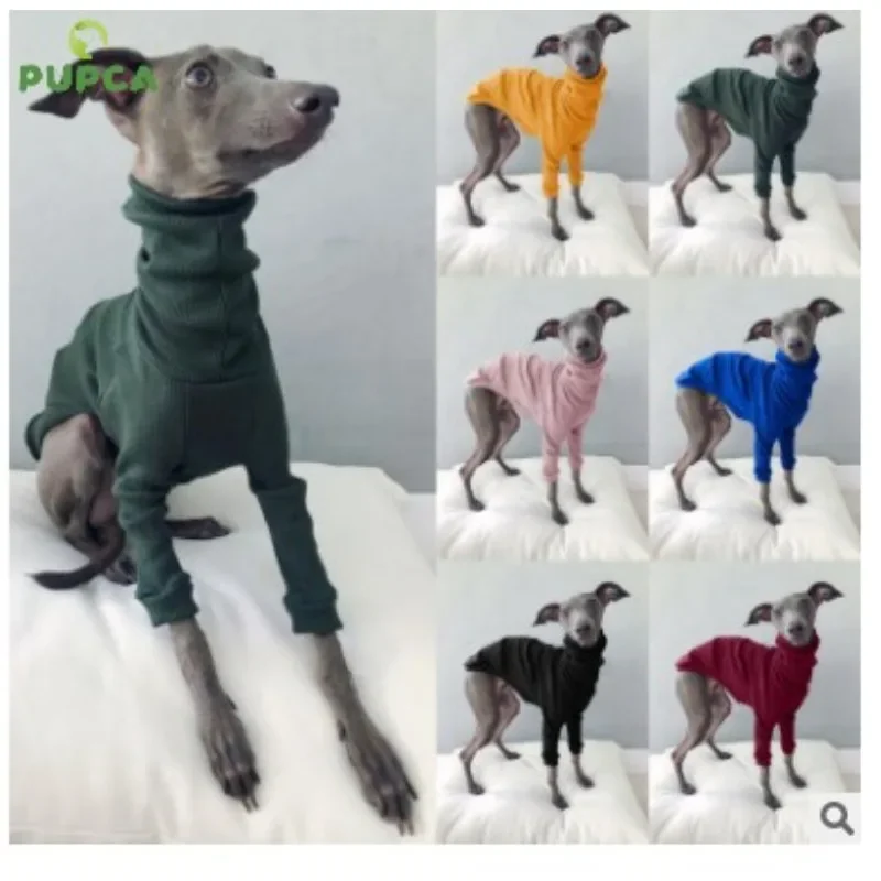 Polar Fleece Pullover für Whippets Vol. 2. Sky Blue Hundeshop - Karma Hund Shop