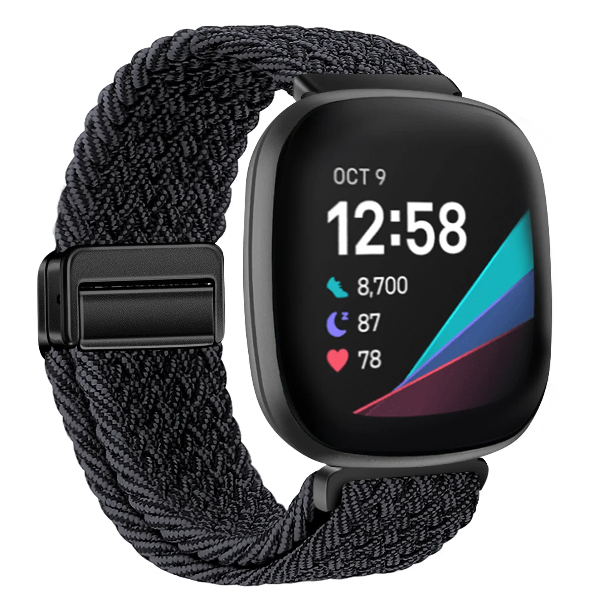 Magnetic Buckle Nylon Strap for Smart Watches - Replaceable Wristband Accessory