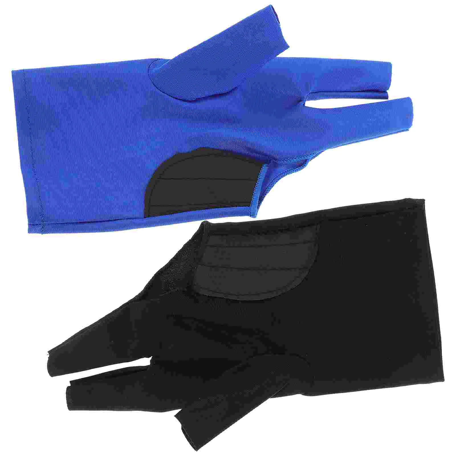 Black Left Hand Billiard Gloves Comfortable Pool Gloves Snooker Billiards Glove Table Game Accessories 2 Pcs